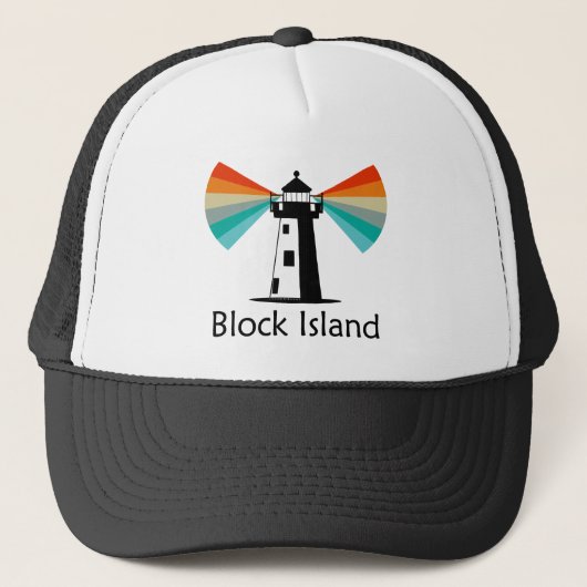 Casquette Block Island Lighthouse Rainbow (Devant)
