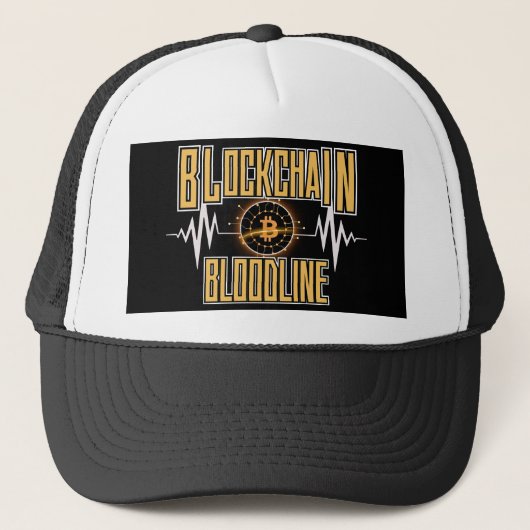 Casquette Blockchain Bloodline™ Crowned Coded Crypto Culture (Devant)