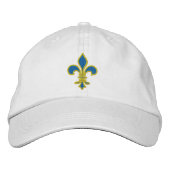 Casquette Blue and Gold Fleur De Lis (Devant)