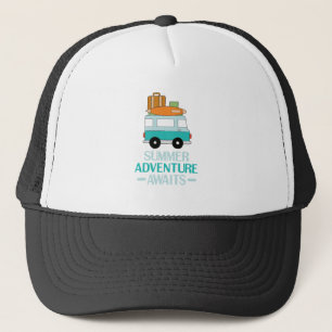 Casquette Blue Cartoon Van Best Family Aventure Vacances