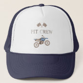 Casquette Blue Dirt Vélo PIT CREW Anniversaire (Devant)