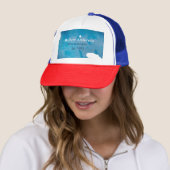 Casquette Blue rustique aquarelle jeans texture ajouter le n (En situation)