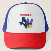 Casquette Bluebonnets Fleurs Bleues Texas Texan State Floral (Devant)