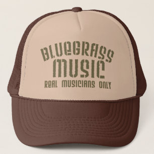 Casquette Bluegrass Musique Réels Musiciens Seulement Vieux