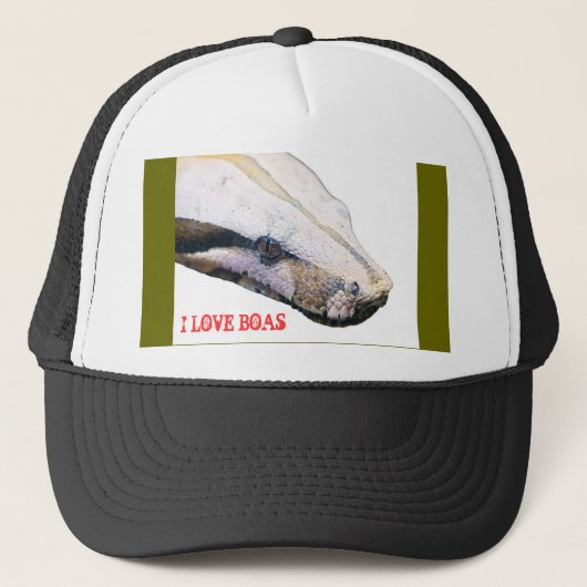 Casquette boa, J'AIME DES BOAS (Devant)