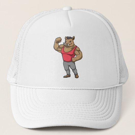 Casquette Boar Bodybuilder Muscles Bodybuilding (Devant)