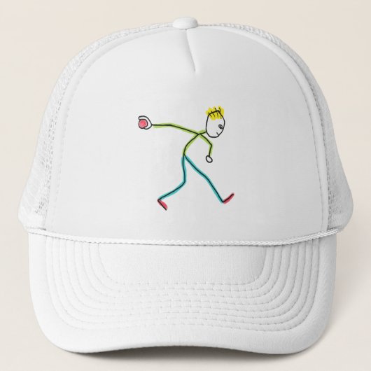 Casquette Bocce Ball Stickman (Devant)