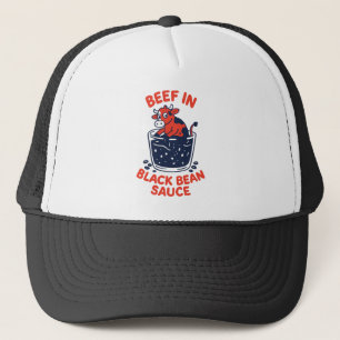 Casquette Boeuf à la sauce de haricot noir Design amusant