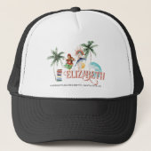 Casquette Boho Surf Beach | Monogramme de bachelorette (Devant)