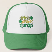 Casquette Boire Boire Boire Drunk Funny St. Patric Texte Con (Devant)