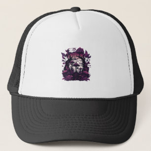 Casquette Bois de champignons Whimsigoth Witchy sérigraphie
