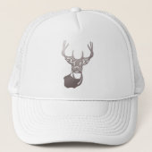 Casquette Bois - Queue blanche Buck Deer (Devant)