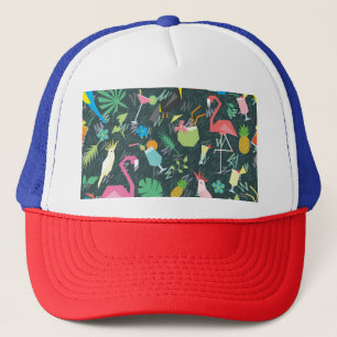 Casquette Boissons D'Oiseaux Tropicaux : Vibrant Sans Fil.