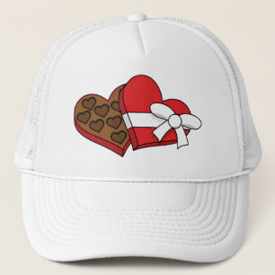 Casquette Boîte à chocolat de coeur de la Saint-Valentin