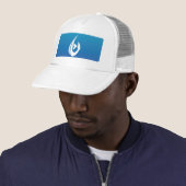 Casquette Boîte bleue (En situation)