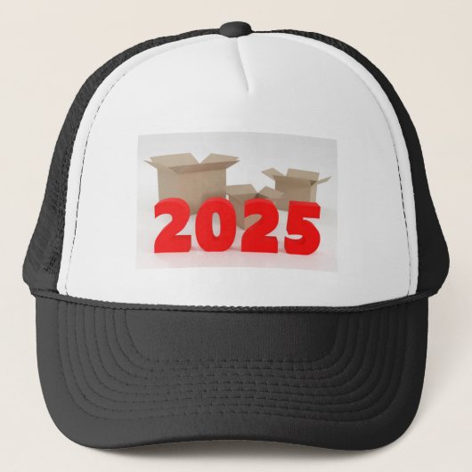 Casquette Boîtes ouvertes avec image imprimée 2025 Année Imp (Devant)