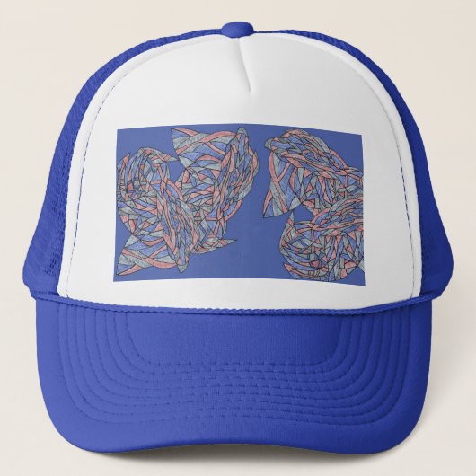 Casquette Bold Abstraction Foam Trucker Hat (Devant)