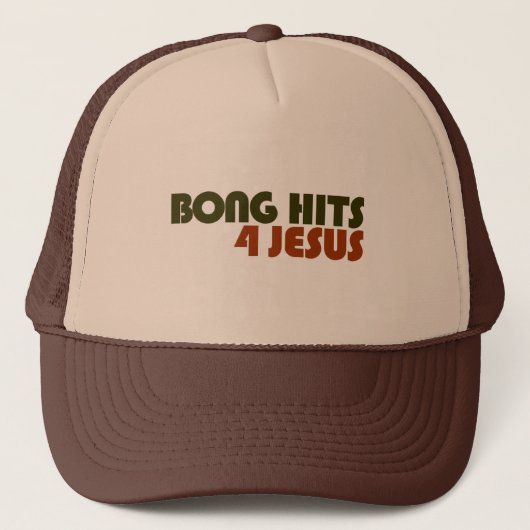 Casquette Bong les coups pour Jésus (Devant)