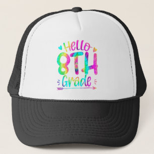 Casquette Bonjour 8e année Team Tie Dye Retour à l'école Tea