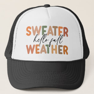 Casquette Bonjour automne Météo du sucre