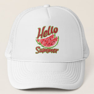 Casquette Bonjour été Aquarelle