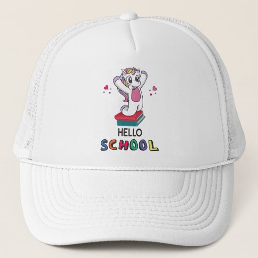 Casquette Bonjour l'école (Devant)
