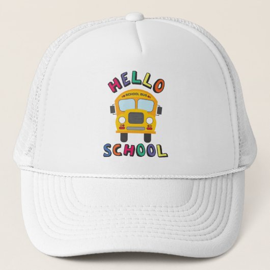Casquette Bonjour l'école (Devant)