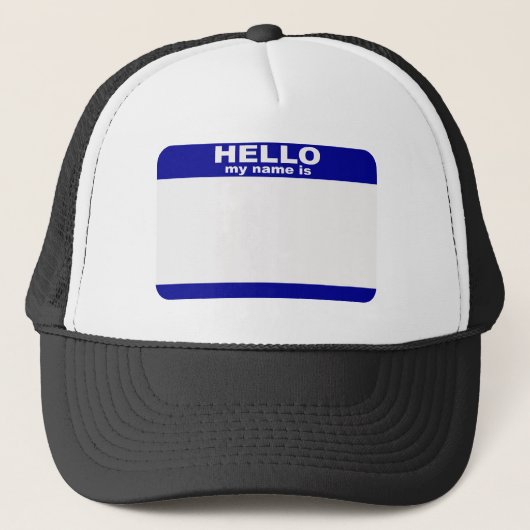 Casquette Bonjour, mon nom est… (Devant)