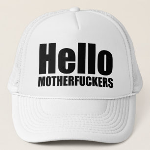 Casquette Bonjour motherf@ckers. Design amusant