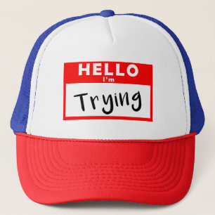 Casquette Bonjour Nom Balise que j'essaie