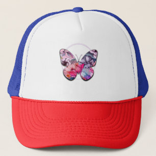 Casquette Bonjour Printemps Heure du bonheur, Rose Floral