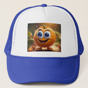 Casquette Bonne Animée 3d Orange,