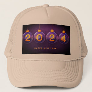 Casquette Bonne année Souhaite 2024 Bulbs Images Khaki-Casqu