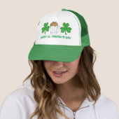 Casquette Bonne bière Shamrock verte de la Saint-Patrick de (En situation)