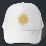 Casquette Bonne conception solaire souriante<br><div class="desc">L'art cool pour vous ! Consultez ma boutique pour plus de designs !</div>