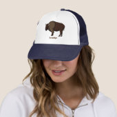 Casquette Bonne illustration de bison américain (En situation)