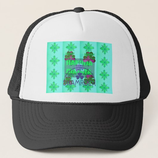 Casquette Bonne Saint Patrick's Day Hakuna Matata Art Print (Devant)
