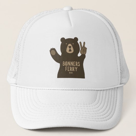 Casquette Bonners Ferry Idaho Peace Bear (Devant)