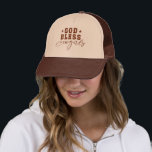 Casquette Bonnes cowgirls de la bénédiction, typographie occ<br><div class="desc">Bonnes cow-girls aveugles,  jolie typographie occidentale brune.</div>
