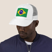 Casquette Bonnet avec estampe du drapeau du Brésil (En situation)