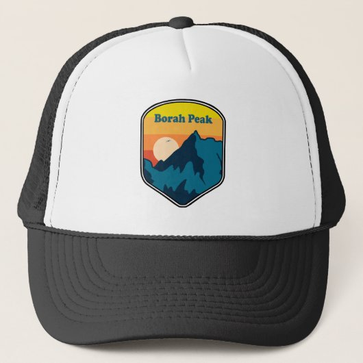 Casquette Borah Peak Idaho Lever du soleil (Devant)