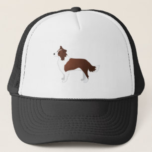 Casquette Border Collie Red Dog Breed Side View Silhouette