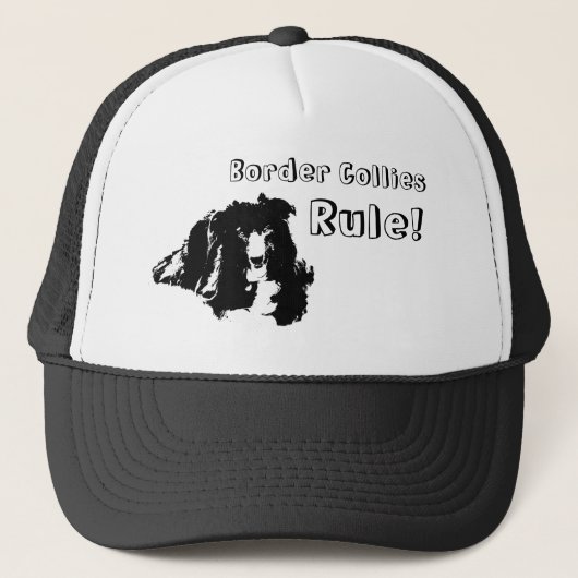 Casquette Border Collies Rule Funny Dog (Devant)