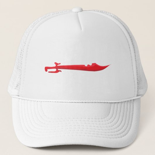Casquette Bordure Écarlate – Conception d'Épée Intense (Devant)