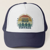 Casquette Born in may 1998 vintage birthday (Devant)