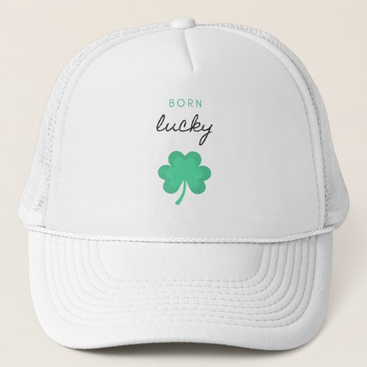 casquette "BORN LUCKY SHAMROCK" (Devant)