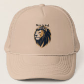 Casquette Born to Lead. Built to Roar. Lion Face Trucker Hat (Devant)