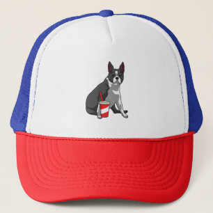 Casquette Boston Terrier avec boisson