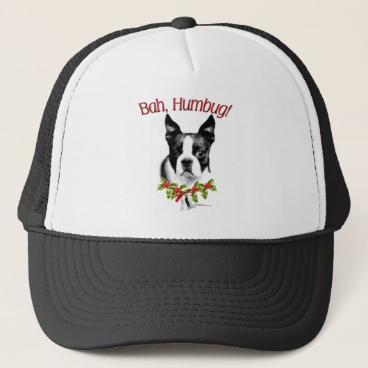 Casquette Boston Terrier Bah Humbug (Devant)