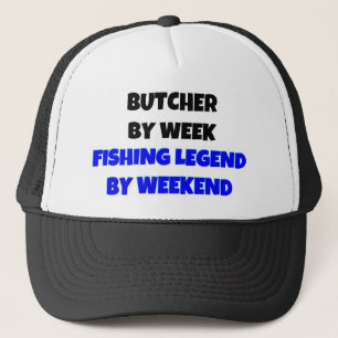 Casquette Boucher par semaine Légende de pêche par week-end